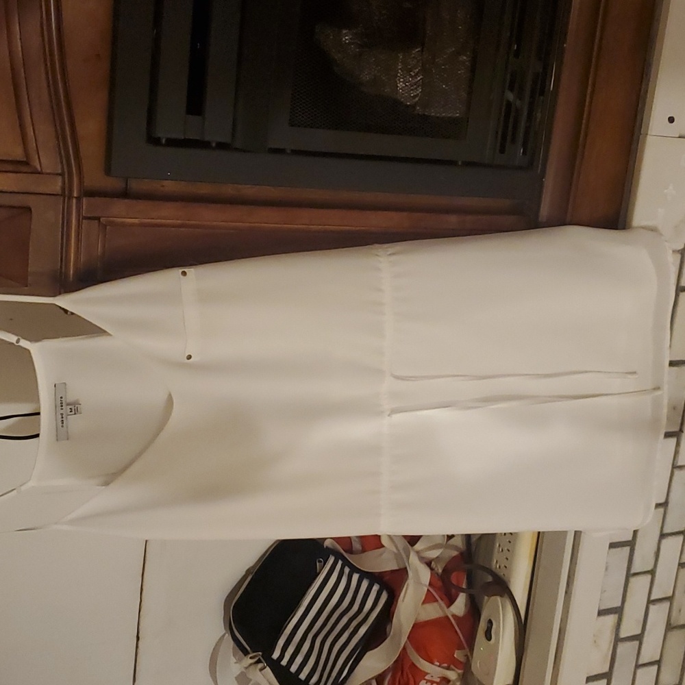 Naked Zebra white mini dress size med